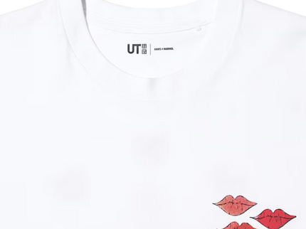 KAWS x Uniqlo Warhol T-Shirt Grafik Weiß