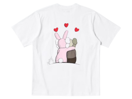 KAWS x Uniqlo Warhol T-Shirt Grafik Weiß