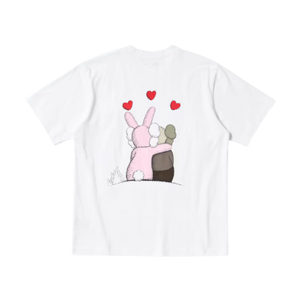 KAWS x Uniqlo Warhol T-Shirt Grafik Weiß