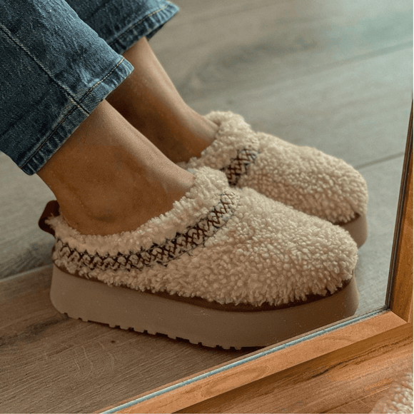UGG UGG Tazz Slipper Heritage Braid Natural - SneakerMood 