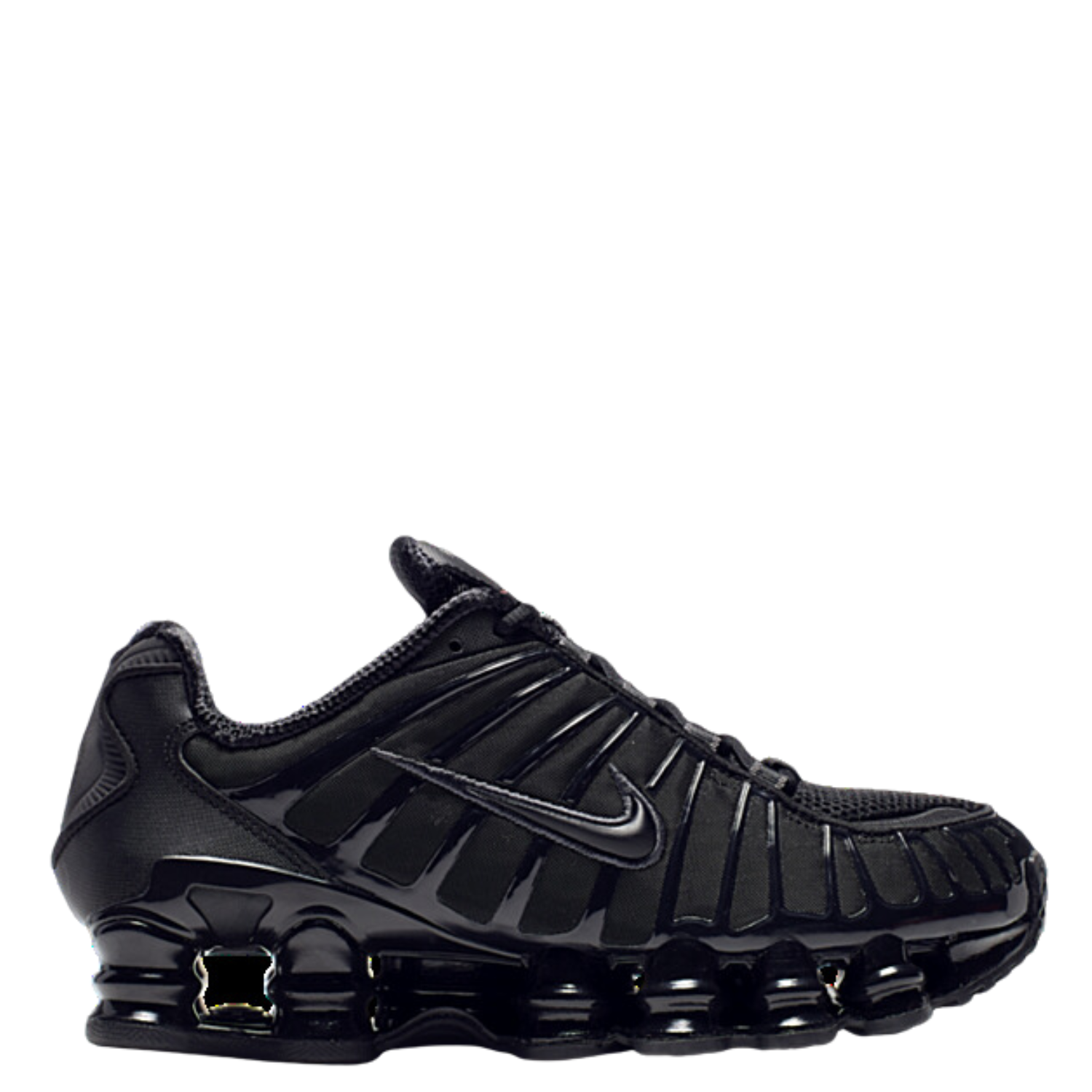 Black on black nike shox sales