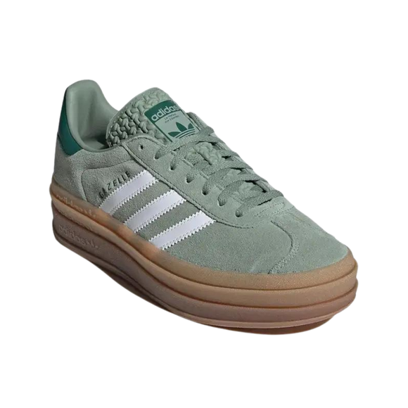 Adidas Adidas Gazelle Bold Silver Green - SneakerMood 