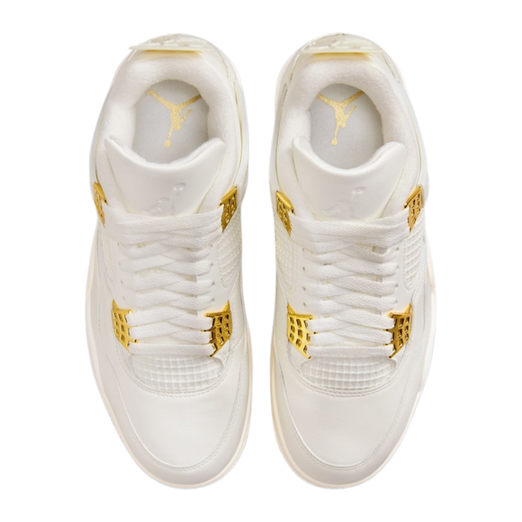 Nike Air Jordan 4 WMNS "White and Gold" - SneakerMood 