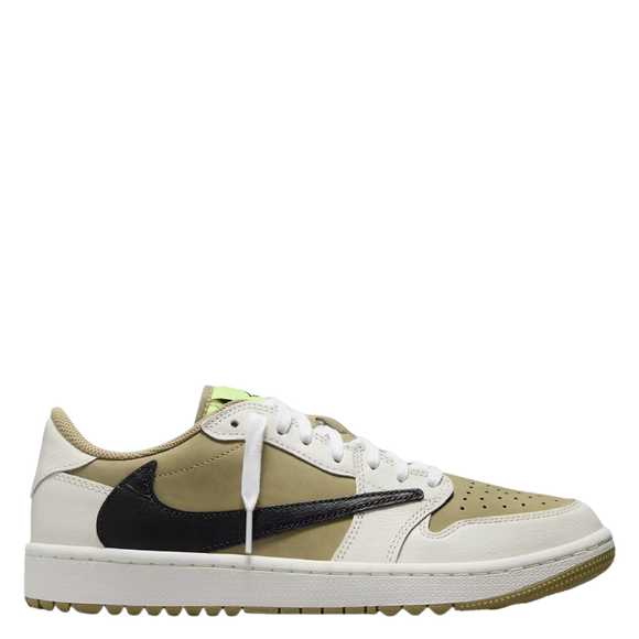 Nike Travis Scott x Air Jordan 1 Low Golf 'Neutral Olive' - SneakerMood 