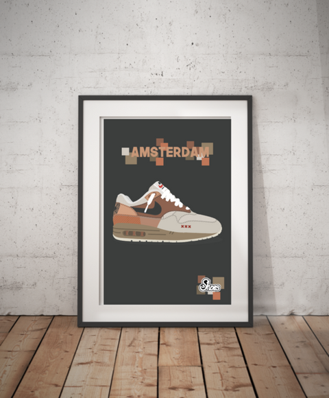 Shoesminded Nike Air Max 1 Amsterdam Poster - A3