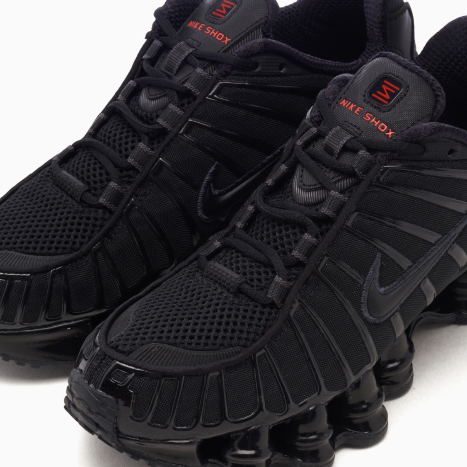 Black nike shox tl sales