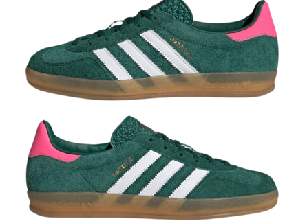 Adidas Adidas Gazelle Indoor Collegiate Green Lucid Pink - SneakerMood 
