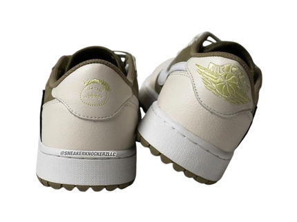 Nike Travis Scott x Air Jordan 1 Low Golf 'Neutral Olive' - SneakerMood 