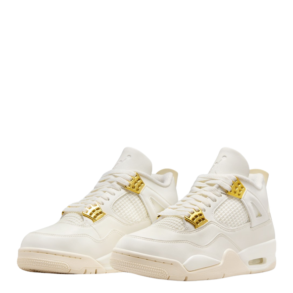 Nike Air Jordan 4 WMNS "White and Gold" - SneakerMood 