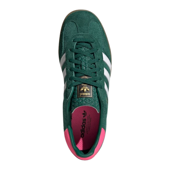 Adidas Adidas Gazelle Indoor Collegiate Green Lucid Pink - SneakerMood 