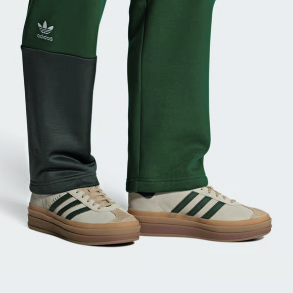 Adidas Adidas Gazelle Bold Cream White Collegiate Green - SneakerMood 