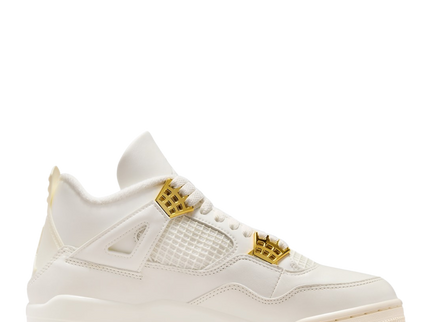 Nike Air Jordan 4 WMNS "White and Gold" - SneakerMood 