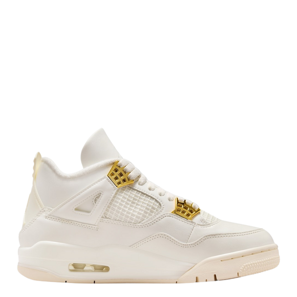 Nike Air Jordan 4 WMNS "White and Gold" - SneakerMood 