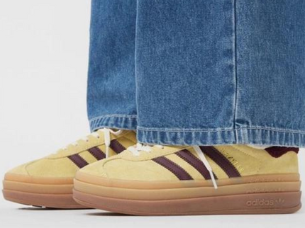 Adidas adidas Gazelle Bold Yellow/Maroon - SneakerMood 