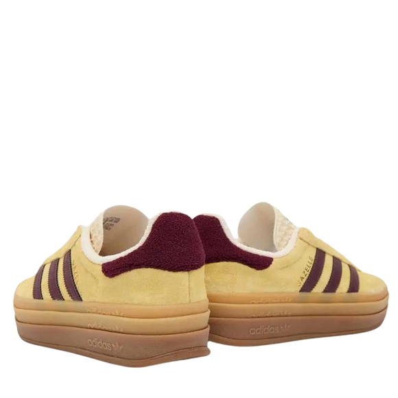 Adidas adidas Gazelle Bold Yellow/Maroon - SneakerMood 
