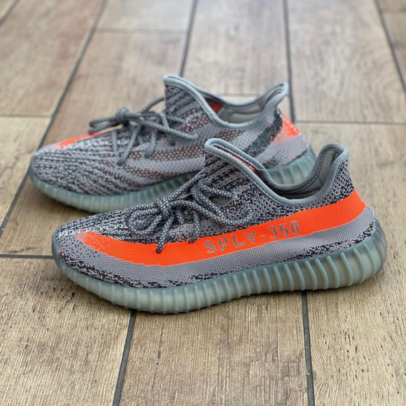 Yeezys grijs oranje hotsell