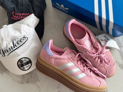 Adidas Adidas Gazelle Bold Pink Silver GS - SneakerMood 