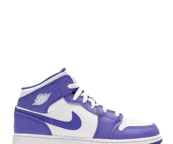 Air jordan 1 mid gs purple hot sale