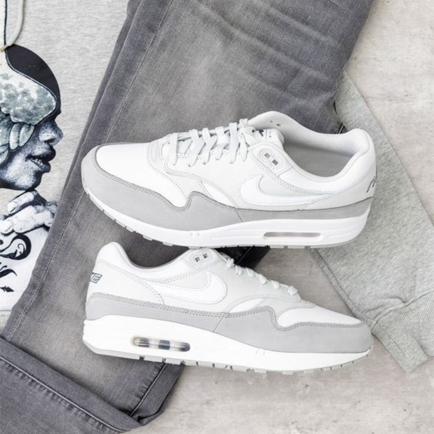 Air max 1 light grey sales