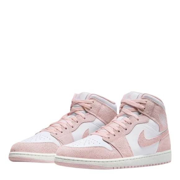 Nike Air Jordan 1 Mid SE GS "Pink Suede" - SneakerMood 
