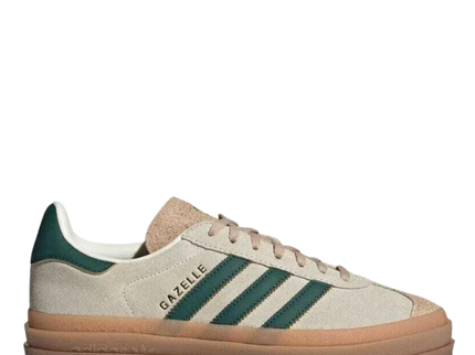 Adidas Adidas Gazelle Bold Cream White Collegiate Green - SneakerMood 
