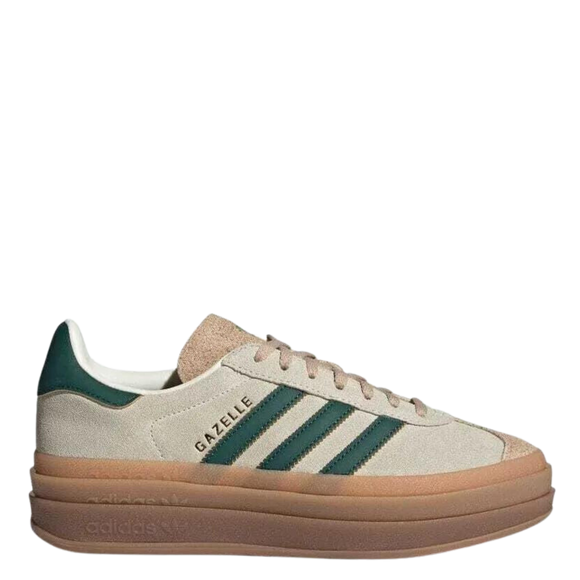 Adidas Adidas Gazelle Bold Cream White Collegiate Green - SneakerMood 