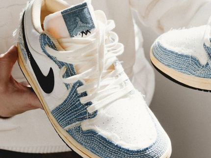 Nike Air Jordan 1 Low 'Sashiko Denim' - SneakerMood 