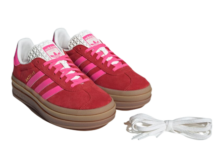 Adidas Adidas Gazelle Bold "Collegiate Red / Lucid Pink" - SneakerMood 