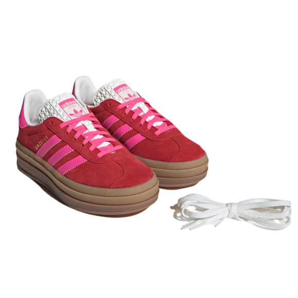 Adidas Adidas Gazelle Bold "Collegiate Red / Lucid Pink" - SneakerMood 