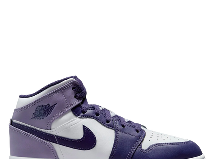 Air jordan 1 mid gs purple sales