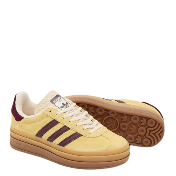 Adidas adidas Gazelle Bold Yellow/Maroon - SneakerMood 