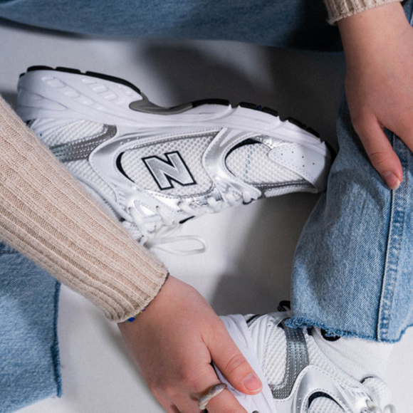 New Balance New Balance 530 White Silver Navy - SneakerMood 