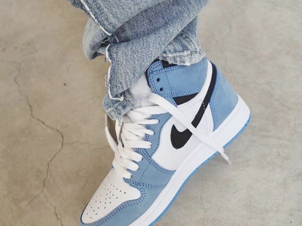 Air Jordan 1 High White University Blue 555088 134 SneakerMood SneakerMood